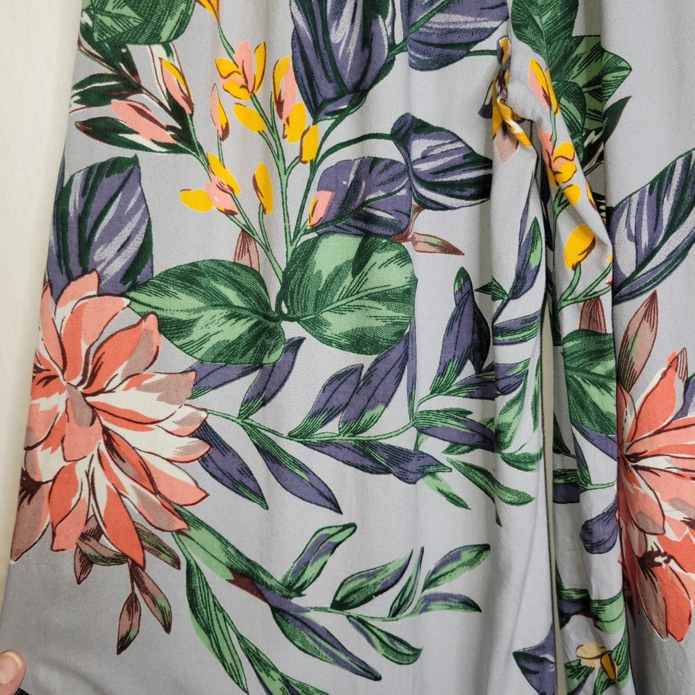 Anthropologie Patrons of Peace Floral Smocked Waist Wide Leg Palazzo Pants - Picture 5 of 7